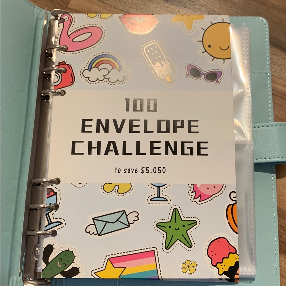New 100 Envelope Savings Challenge set binder - Picture 4 of 9